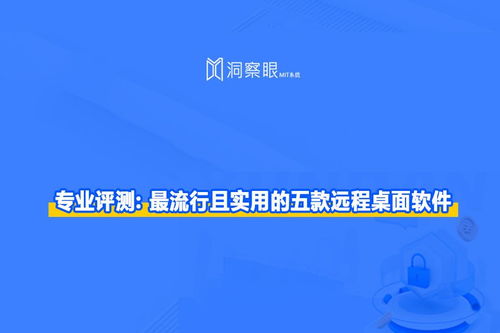 局域网远程桌面软件 最流行且实用的五款远程桌面软件
